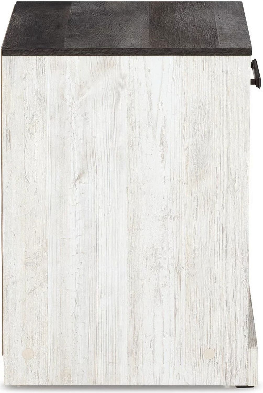 Shawburn Nightstand In White Wash And Charcoal Gray EB4121191