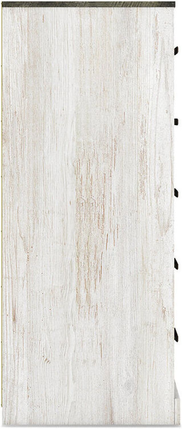 Shawburn Whitewash/Charcoal Gray Five Drawer Chest EB4121245
