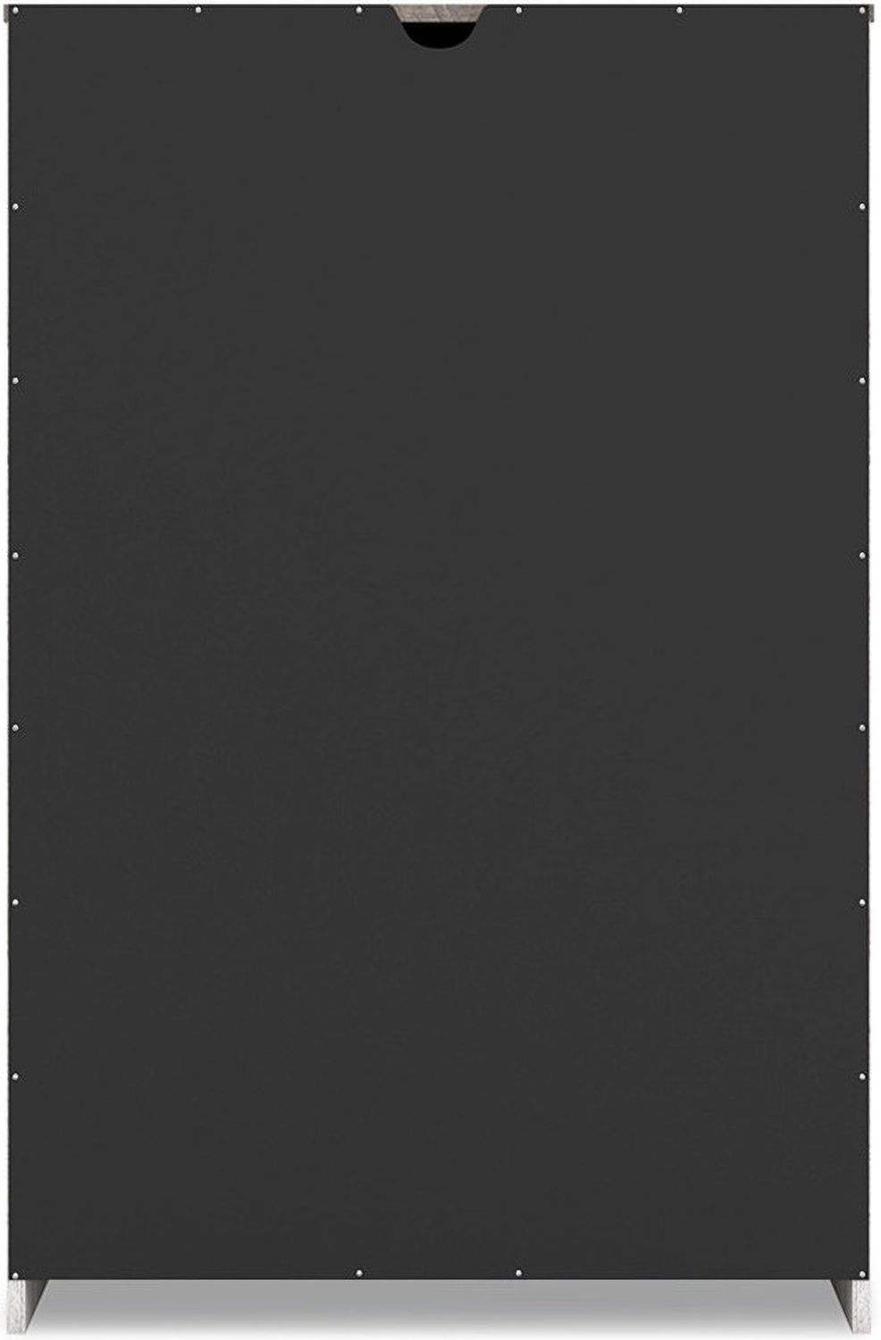 Shawburn Whitewash/Charcoal Gray Five Drawer Chest EB4121245