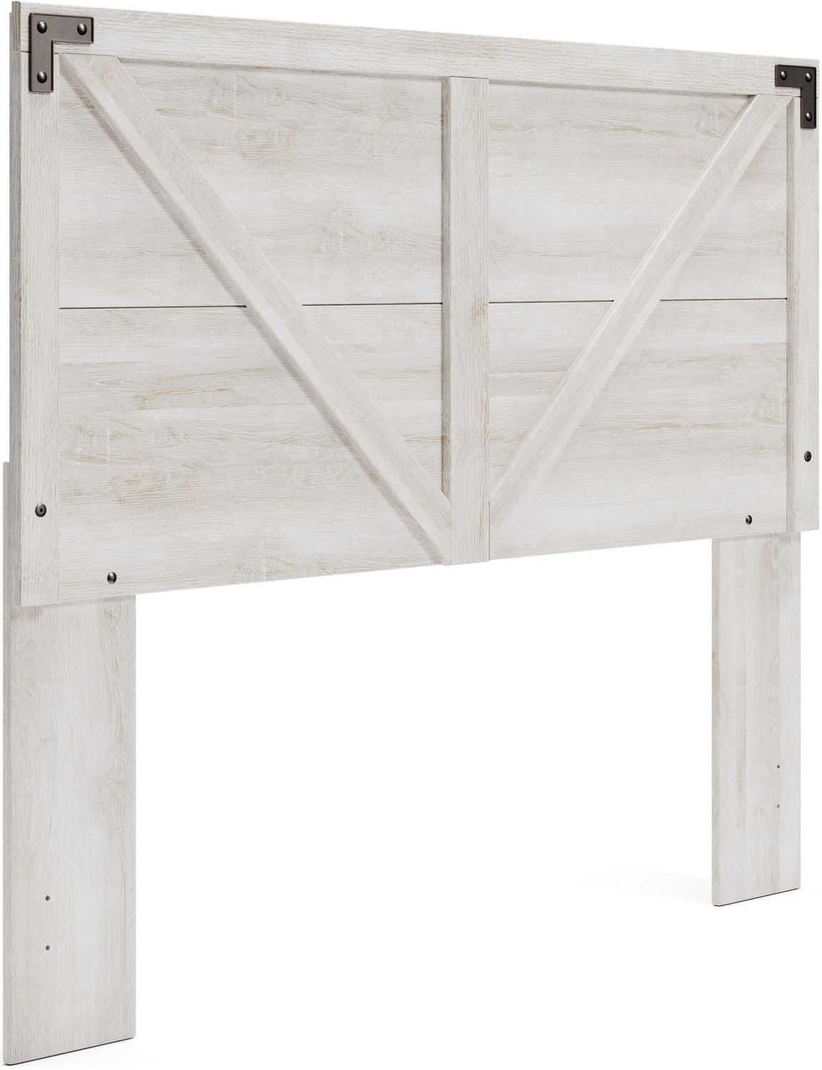 Shawburn White and Dark Charcoal Gray Queen Platform Bed EB4121B1