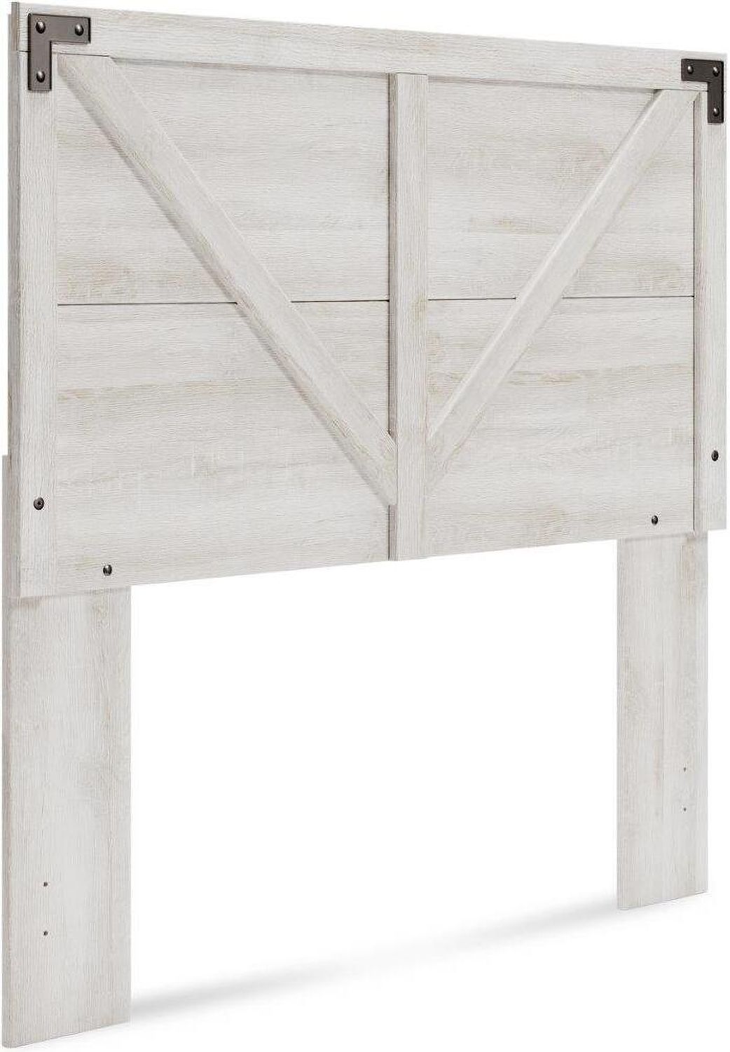 Shawburn White and Dark Charcoal Gray Full Platform Bed EB4121B2