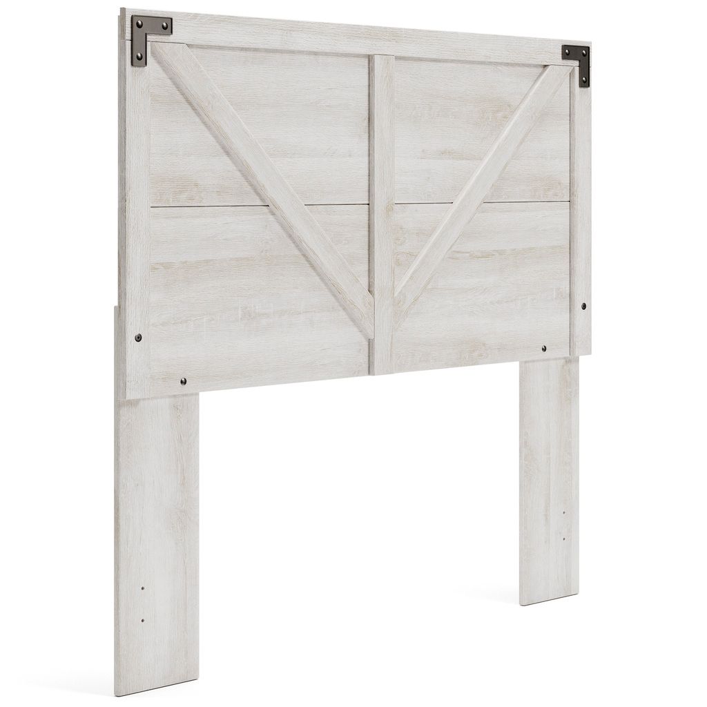 Shawburn White and Dark Charcoal Gray Full Platform Bed EB4121B2