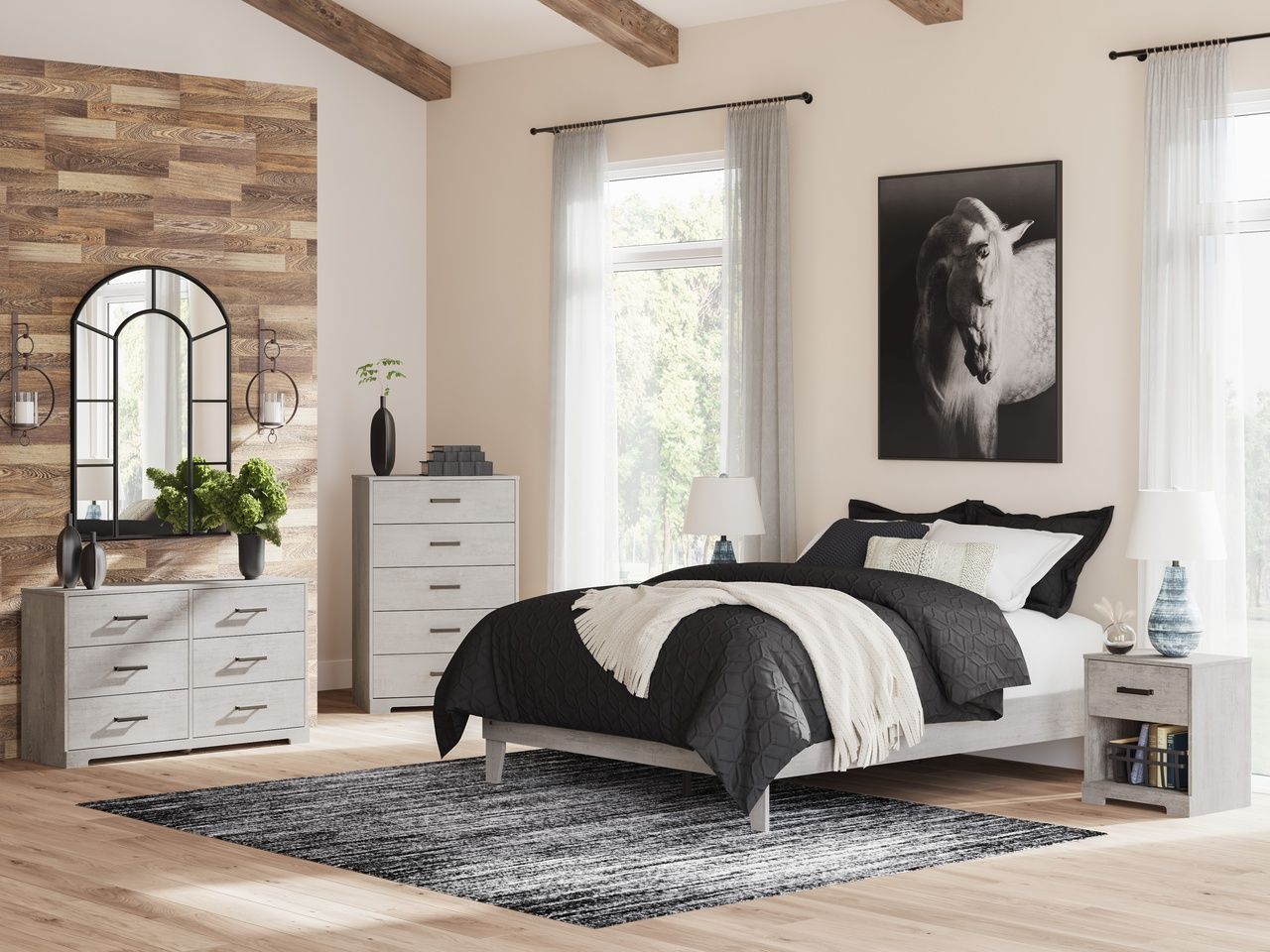 Shawburn Nightstand In Gray EB4123291