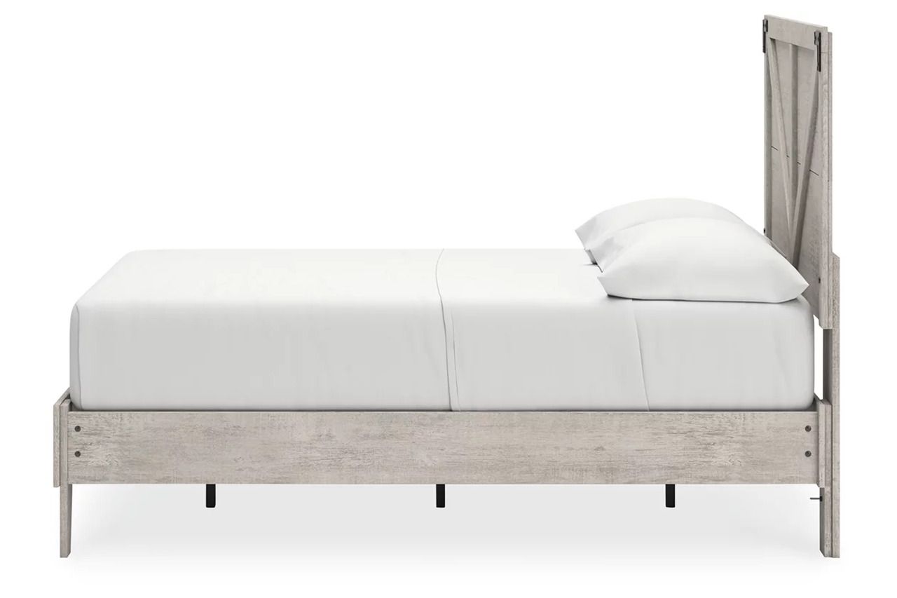 Shawburn Full Platform Bed with Headboard In Gray EB4123B1