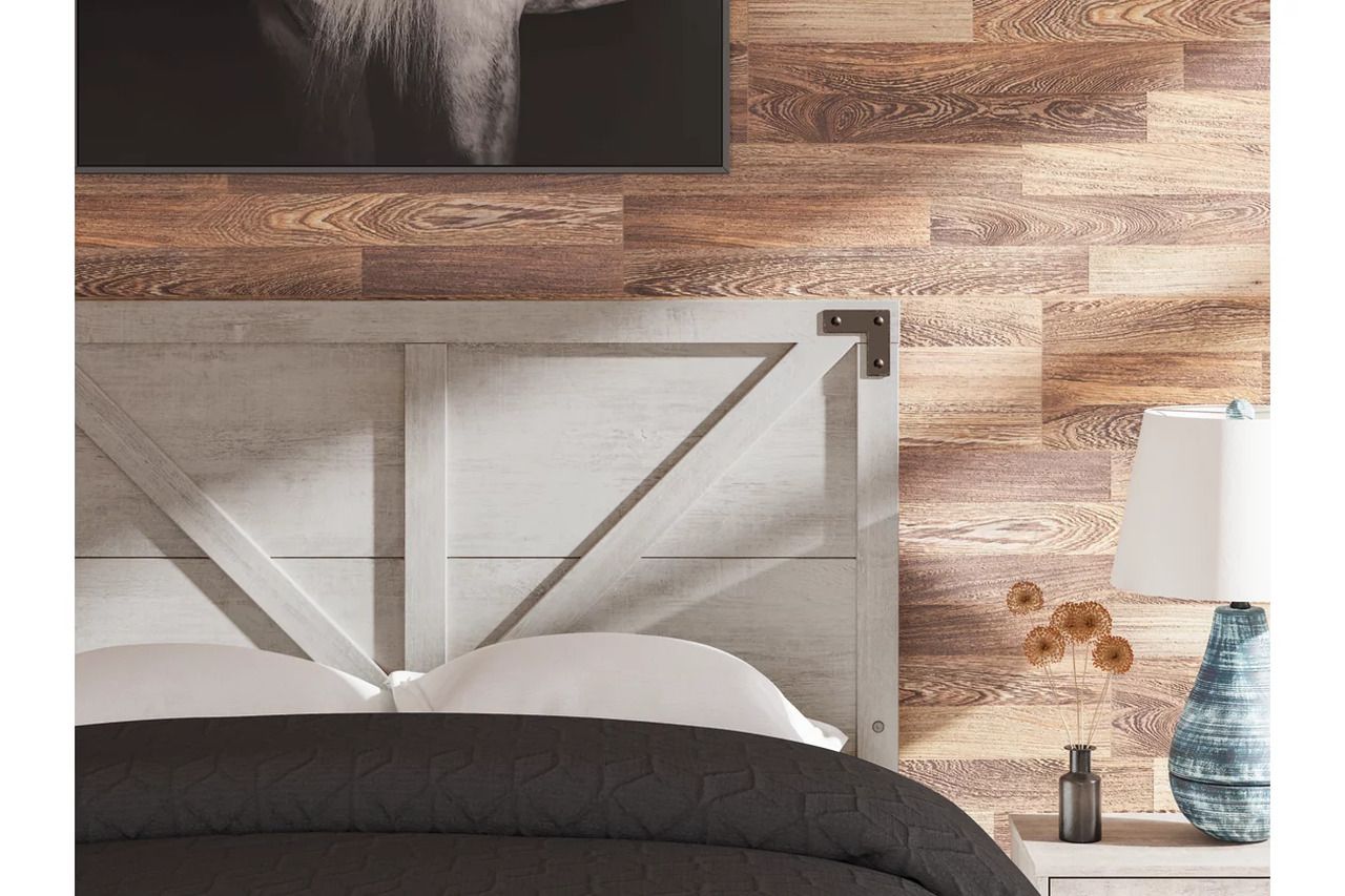 Shawburn Full Platform Bed with Headboard In Gray EB4123B1
