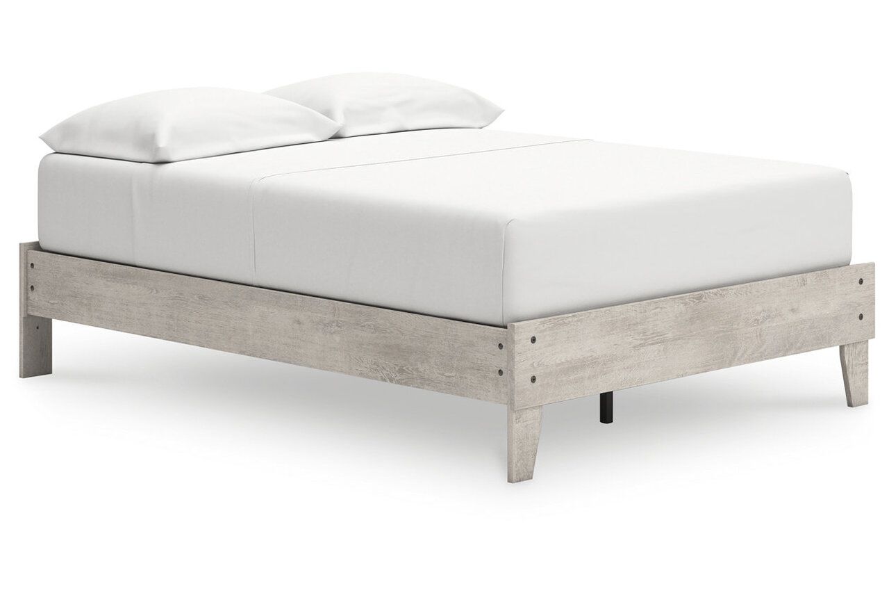 Shawburn Full Platform Bed with Headboard In Gray EB4123B1