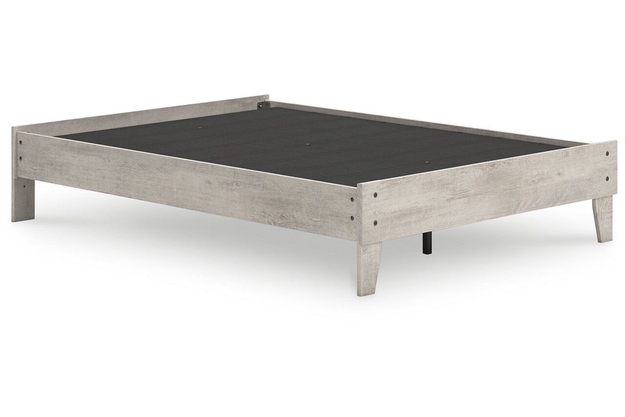 Shawburn Full Platform Bed with Headboard In Gray EB4123B1