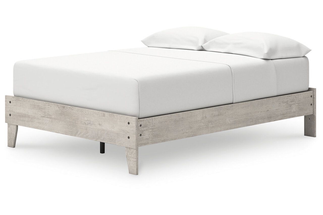 Shawburn Full Platform Bed with Headboard In Gray EB4123B1