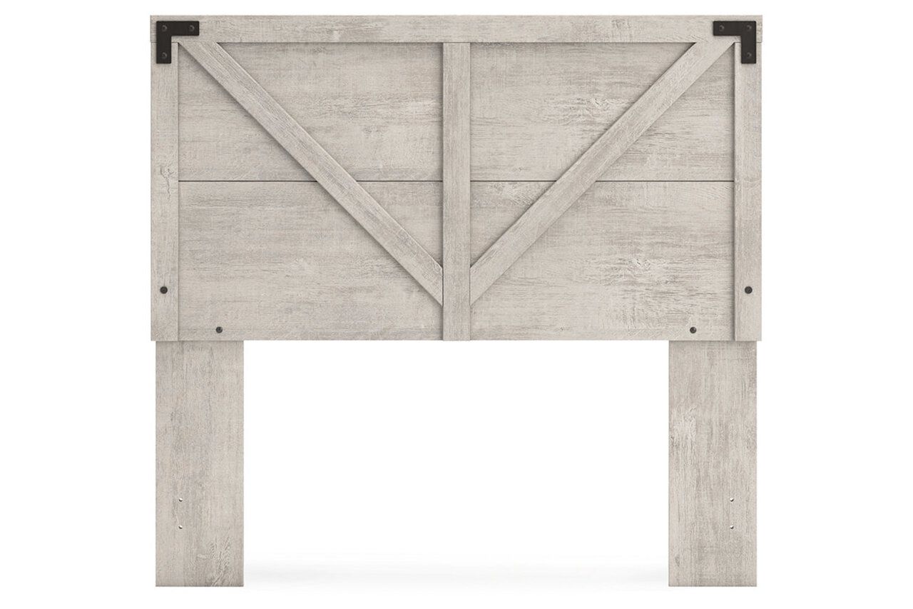 Shawburn Full Platform Bed with Headboard In Gray EB4123B1