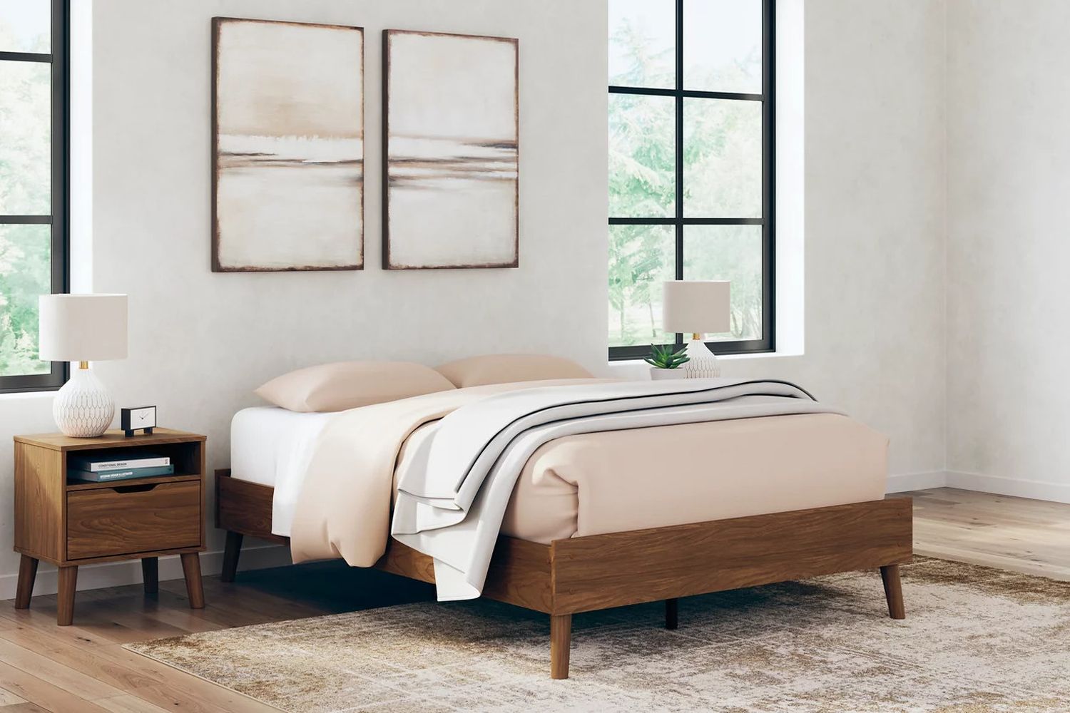 Fordmont Full Platform Bed In Auburn EB4879112