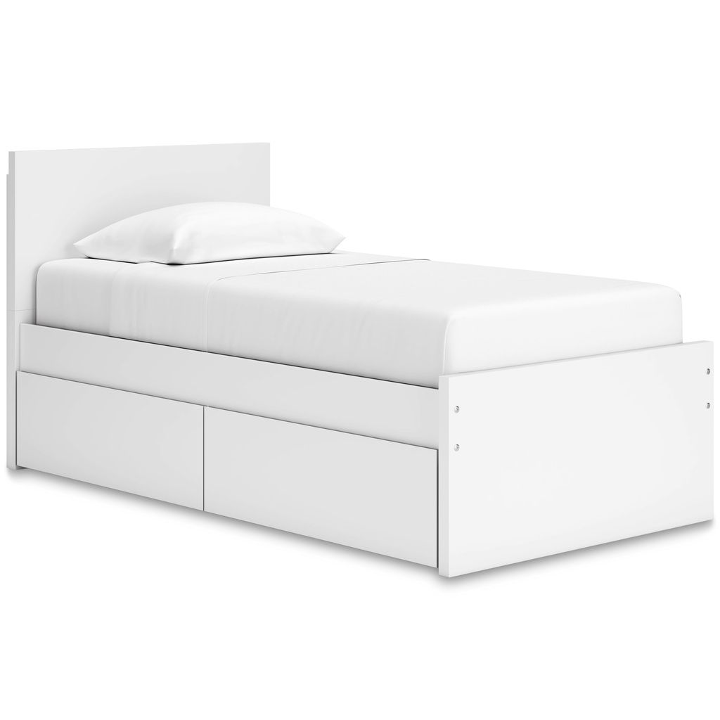 Onita Twin Panel Headboard In White EB9630253