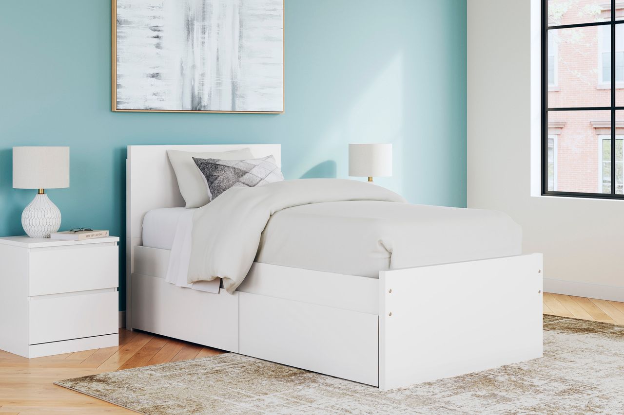 Onita Twin Panel Headboard In White EB9630253