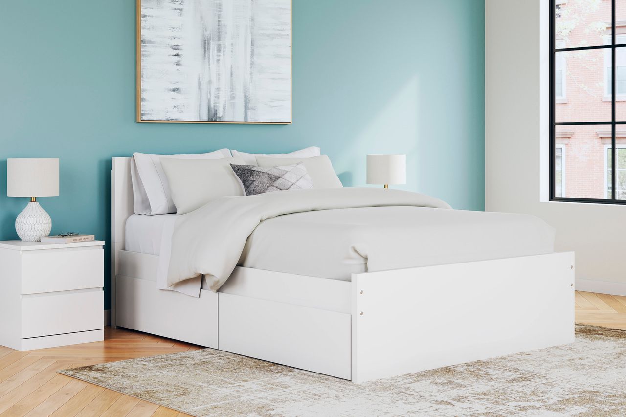 Onita Queen Panel Headboard In White EB9630257