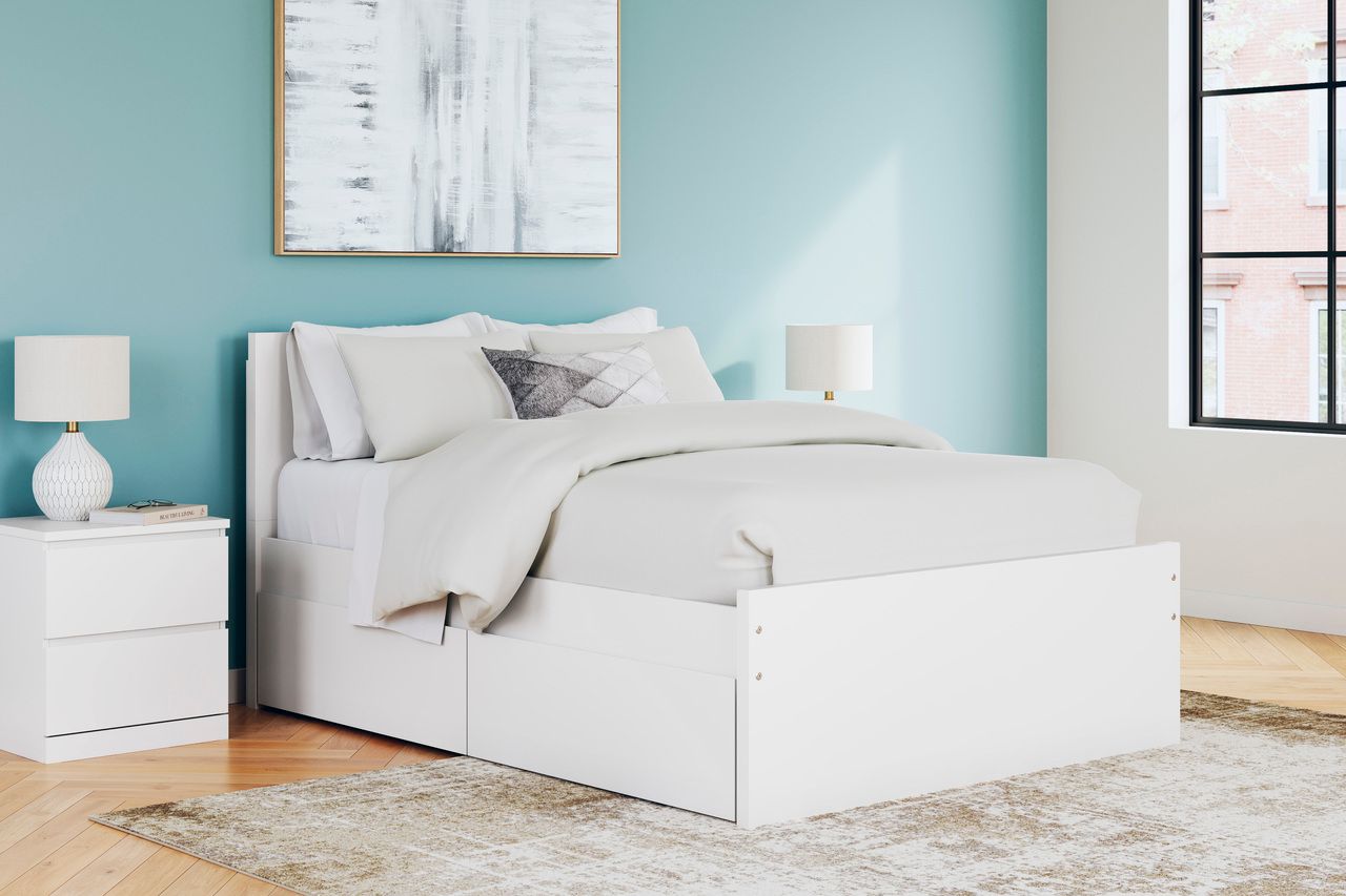 Onita Full Panel Headboard In White EB9630287