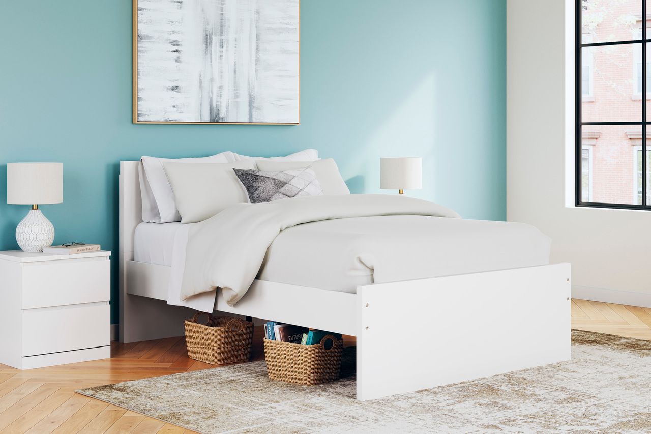 Onita Full Panel Headboard In White EB9630287