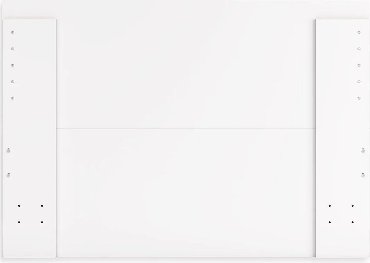 Onita Full Panel Platform Bed with 1 Side Storage In White EB9630B11