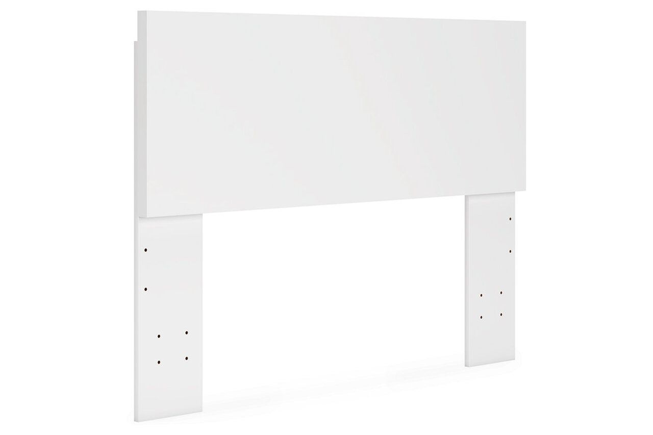 Onita Full Panel Platform Bed with 1 Side Storage In White EB9630B11