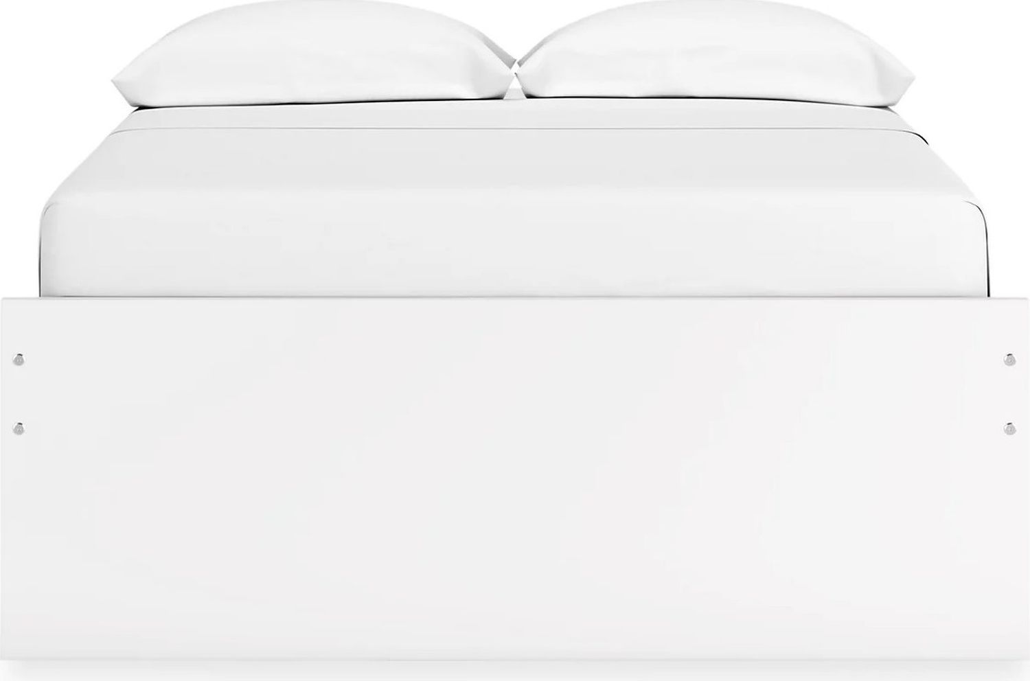 Onita Full Platform Bed with 2 Side Storage In White EB9630B13