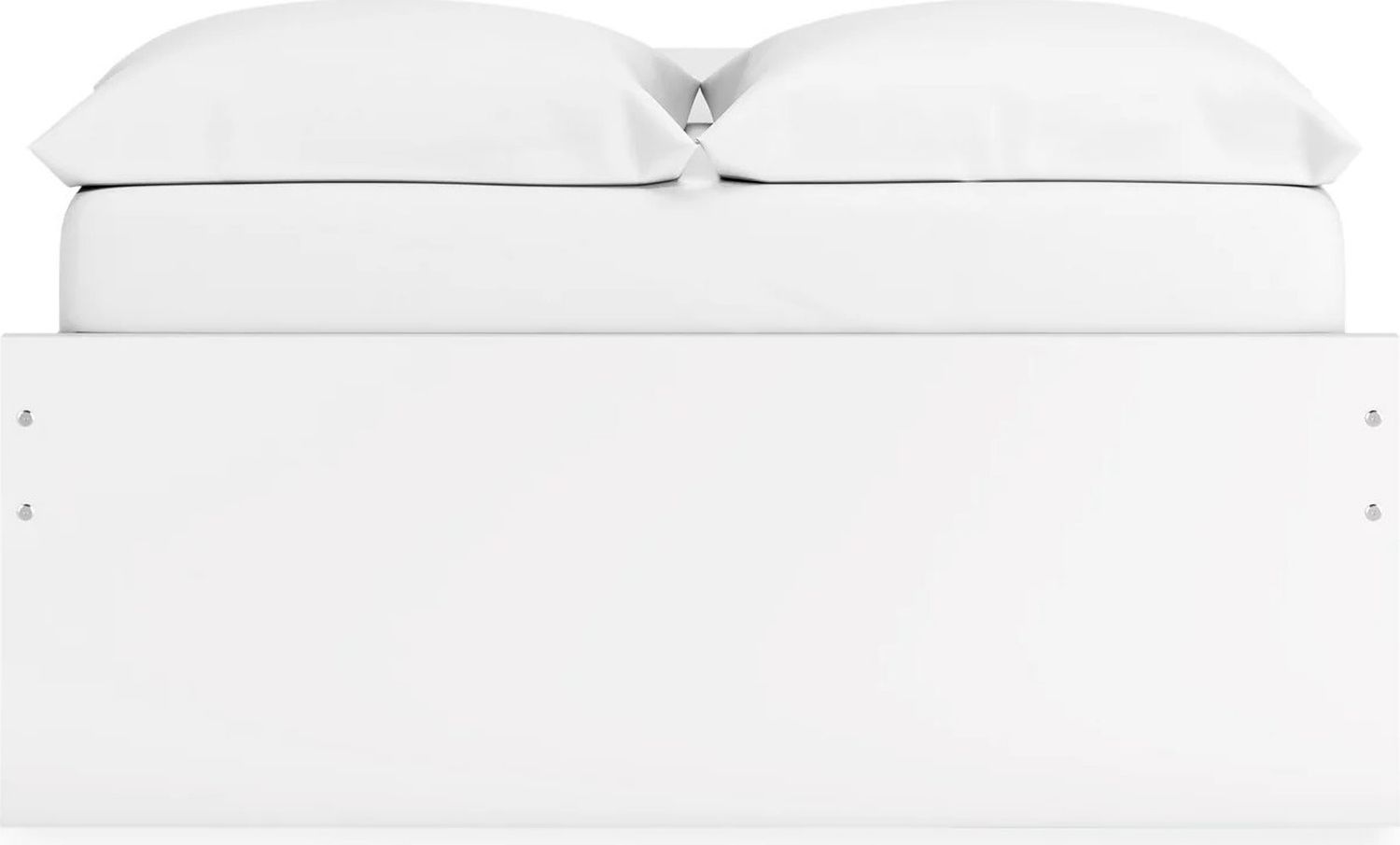 Onita Full Platform Bed with 2 Side Storage In White EB9630B13