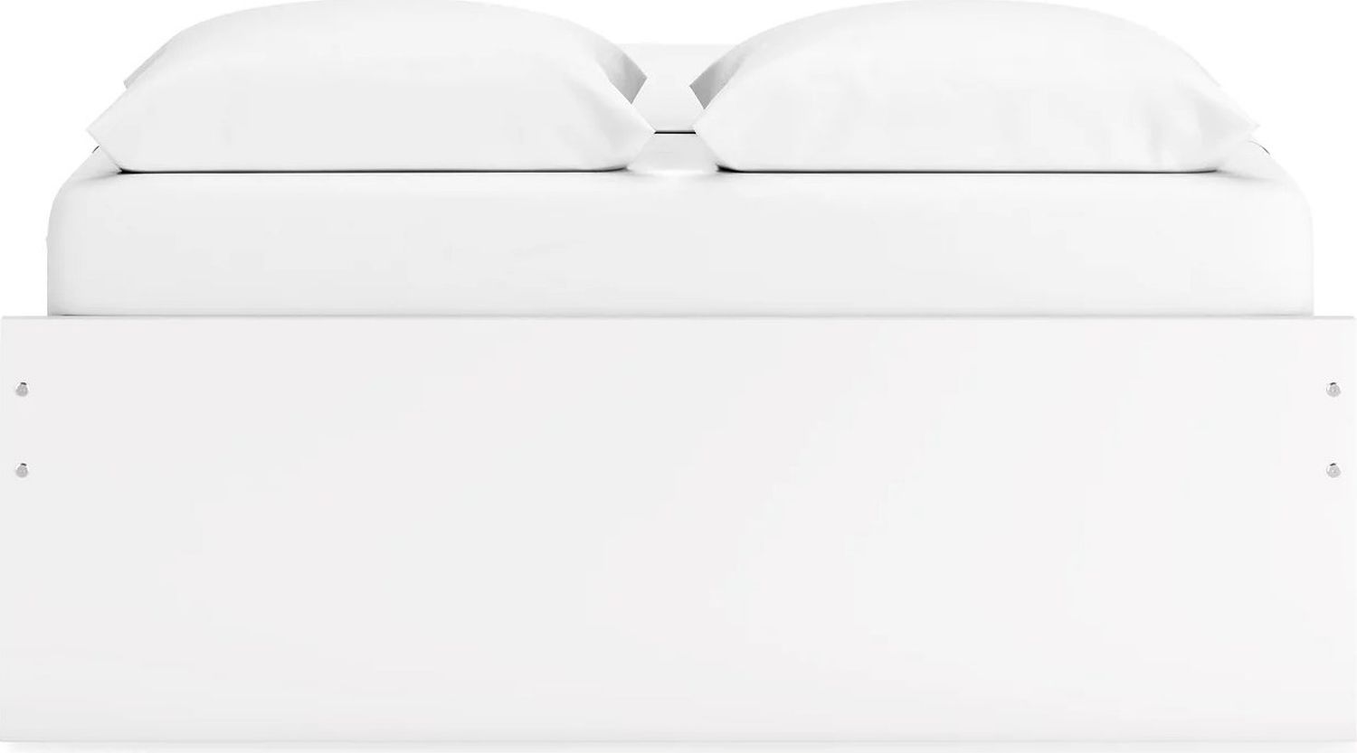 Onita Queen Platform Bed with 2 Side Storage In White EB9630B14