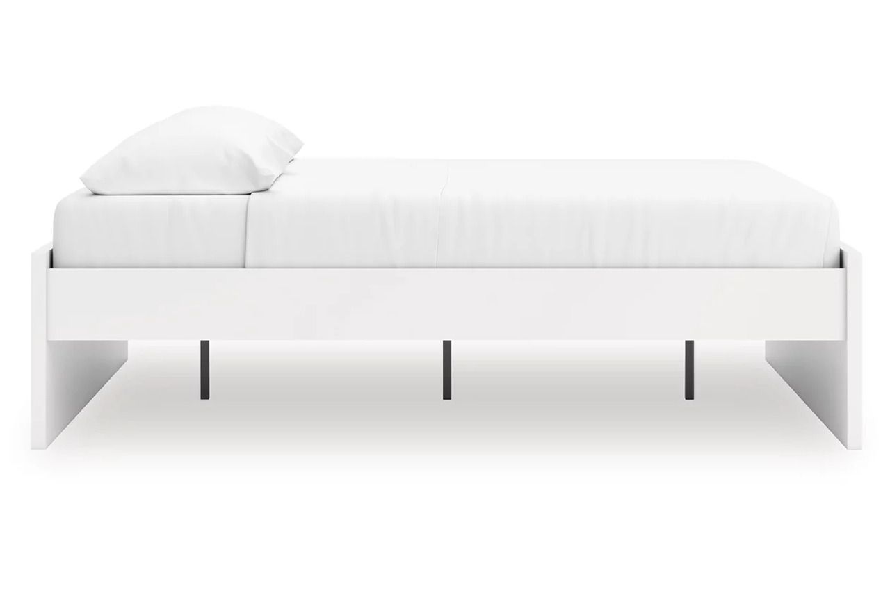 Onita King Platform Bed In White EB9630B17