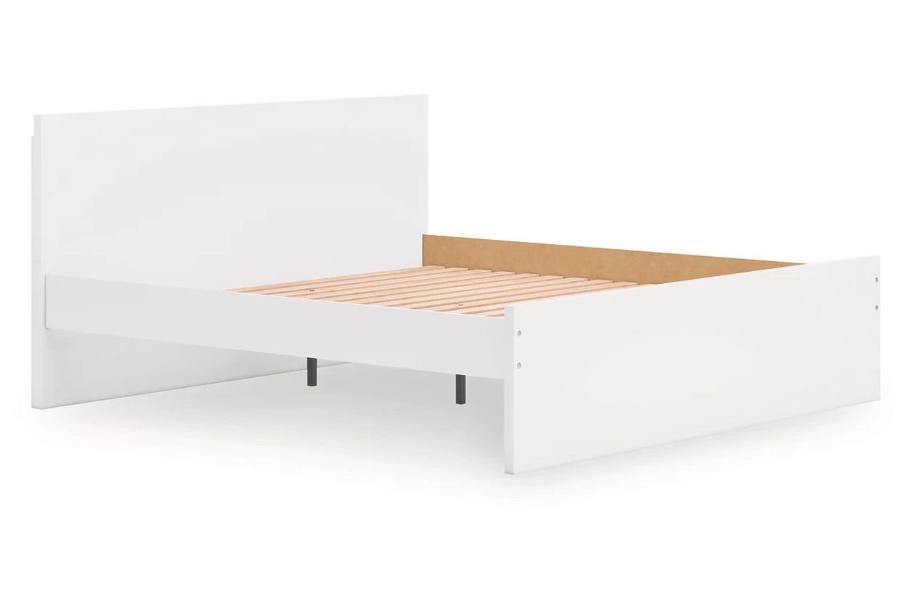 Onita King Panel Platform Bed In White EB9630B19