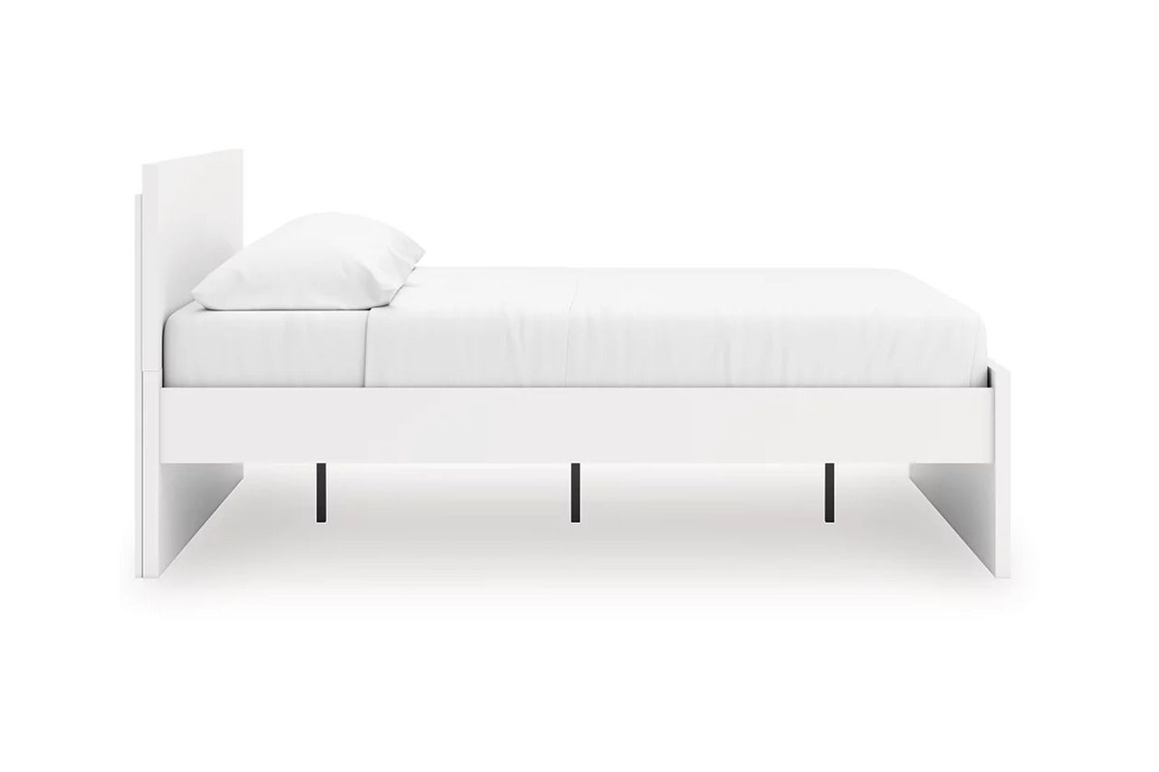 Onita King Panel Platform Bed In White EB9630B19