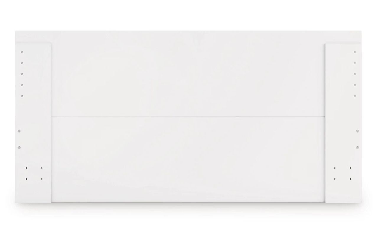 Onita King Panel Platform Bed In White EB9630B19