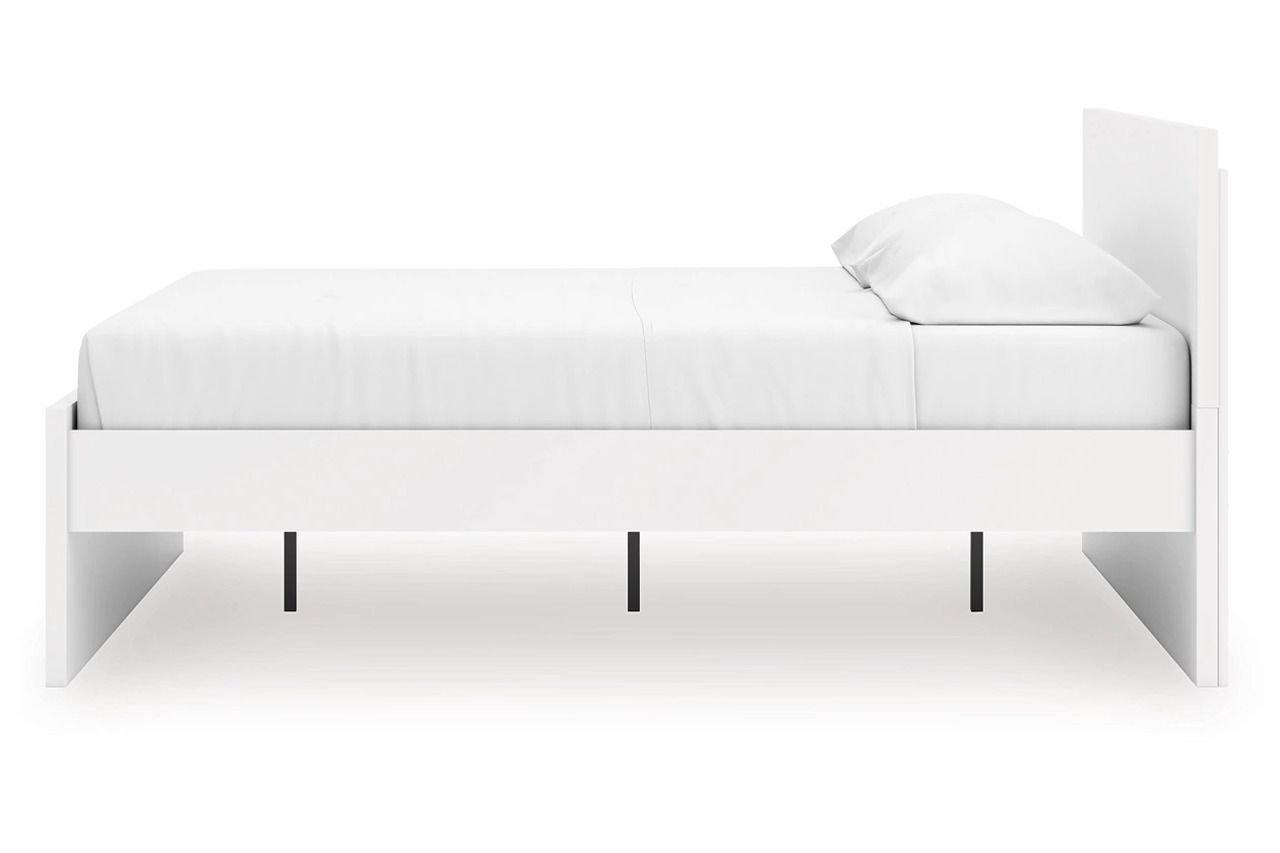 Onita King Panel Platform Bed In White EB9630B19