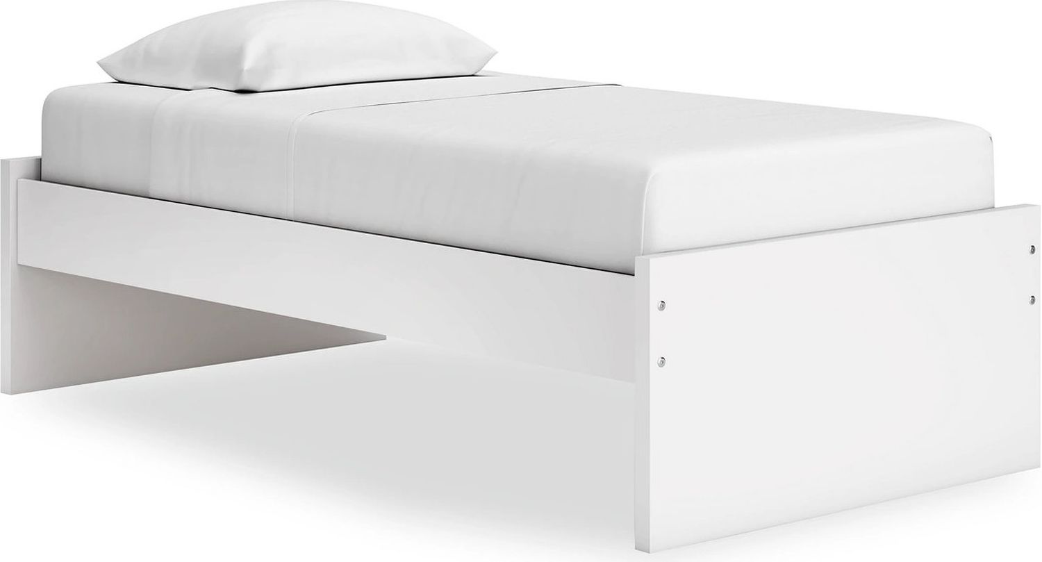 Onita Twin Platform Bed In White EB9630B2