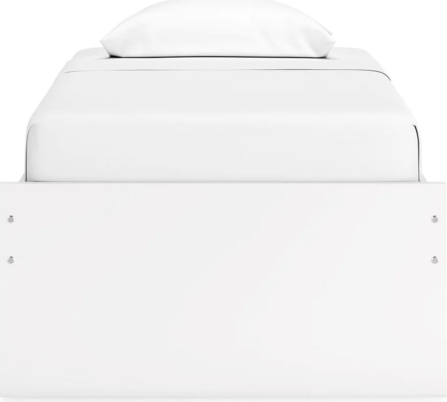 Onita Twin Platform Bed In White EB9630B2