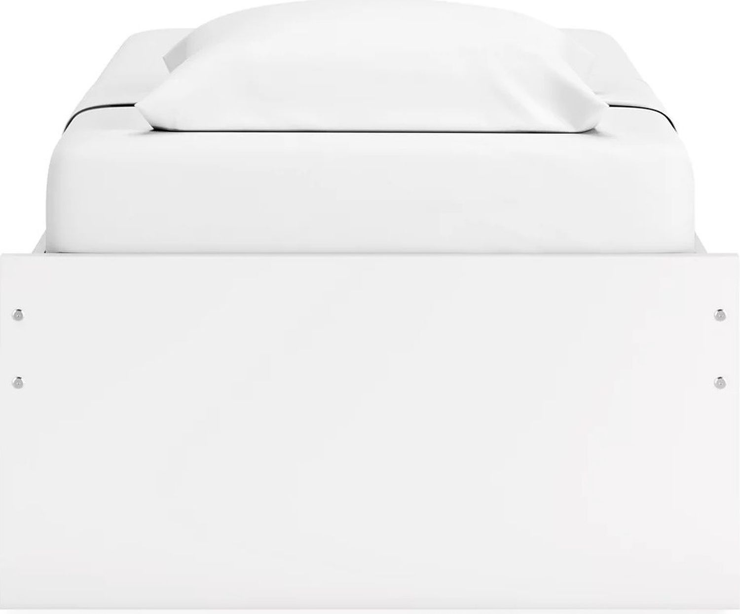 Onita Twin Platform Bed In White EB9630B2
