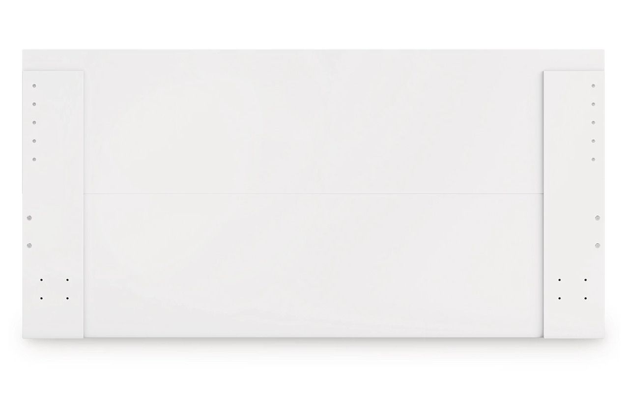 Onita King Panel Platform Bed with Storage In White EB9630B20