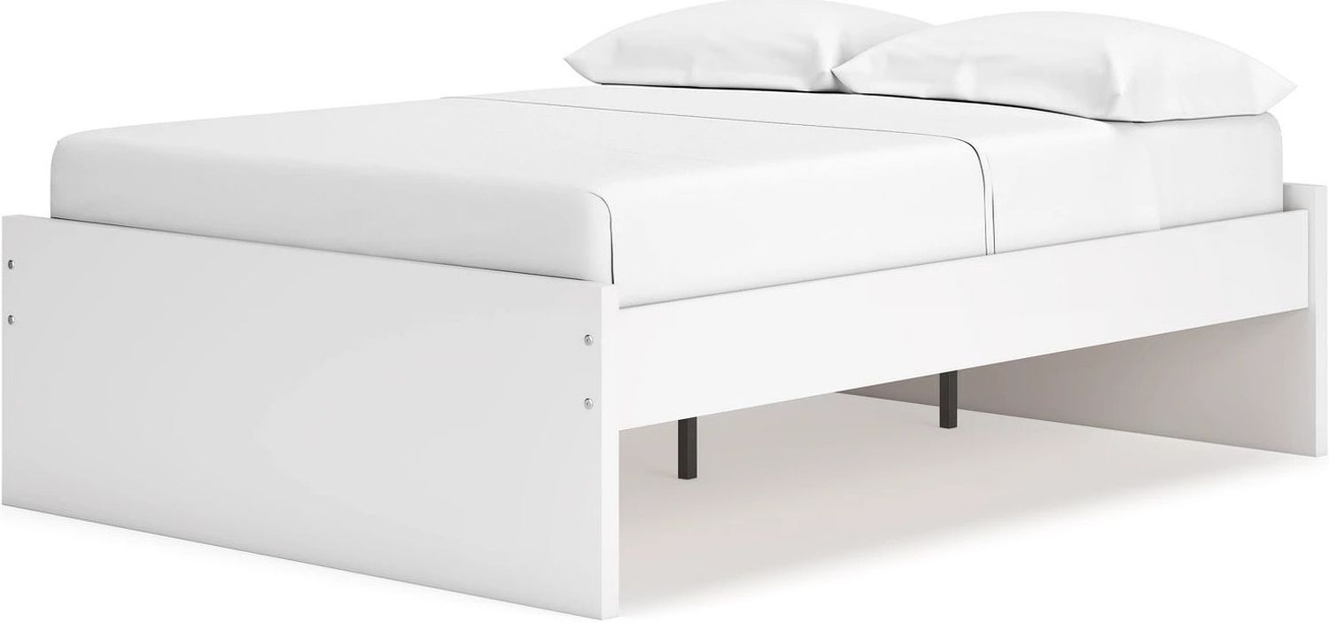 Onita Full Platform Bed In White EB9630B3