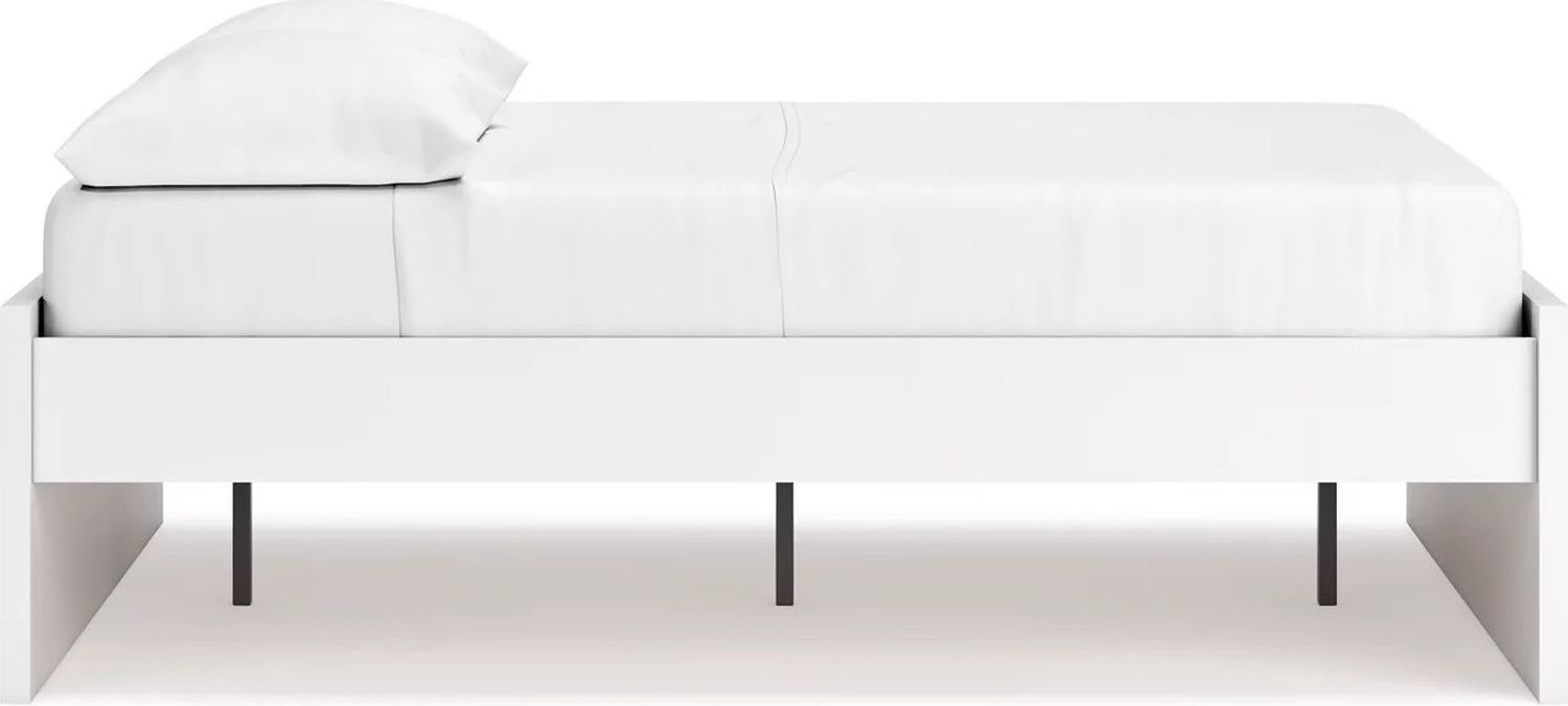 Onita Full Platform Bed In White EB9630B3
