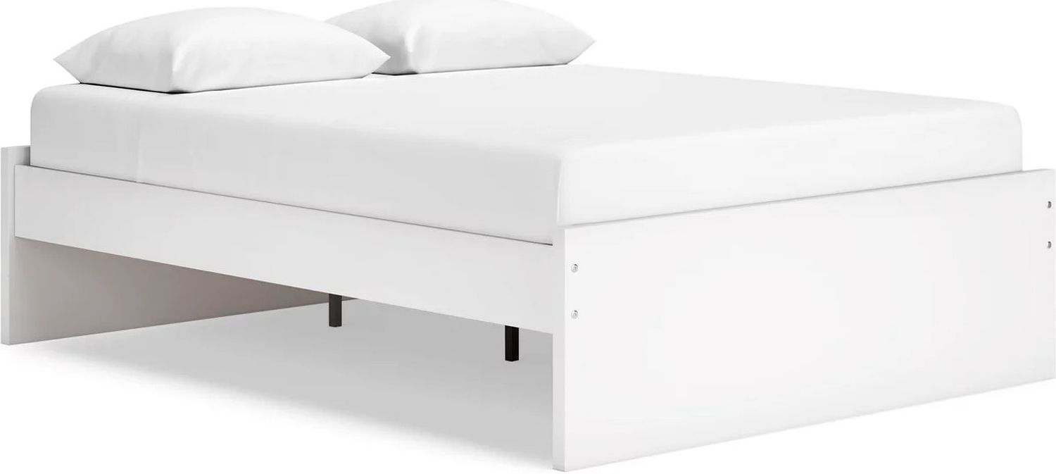 Onita Queen Platform Bed In White EB9630B4