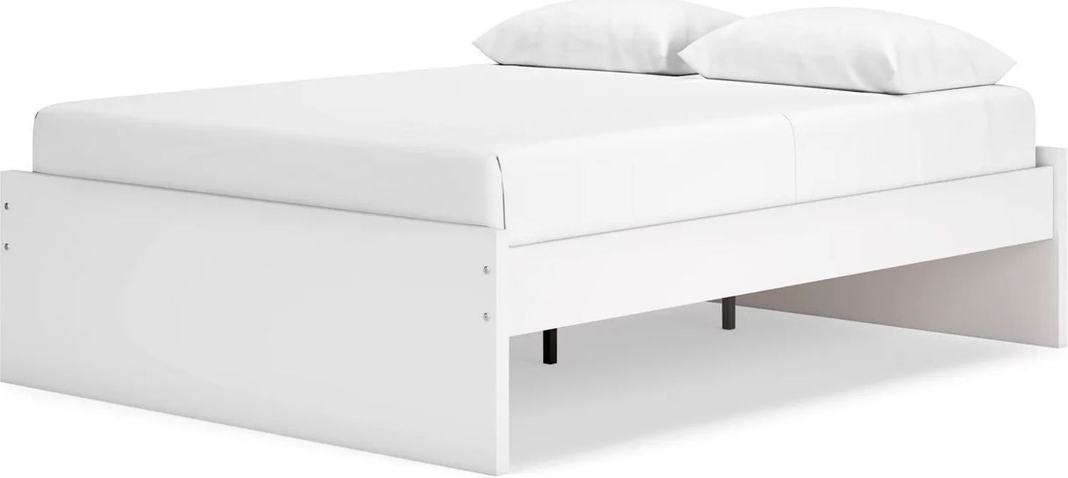 Onita Queen Platform Bed In White EB9630B4