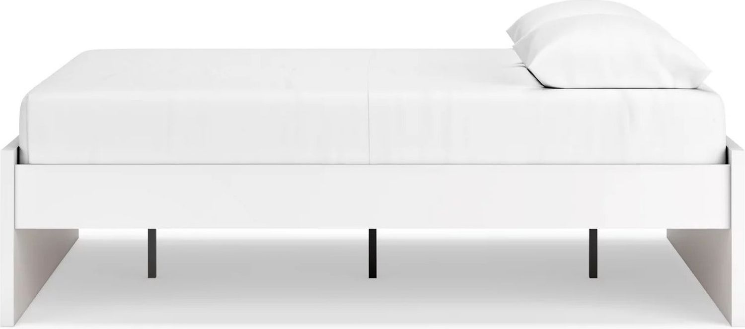 Onita Queen Platform Bed In White EB9630B4