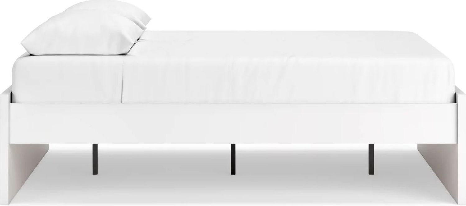 Onita Queen Platform Bed In White EB9630B4