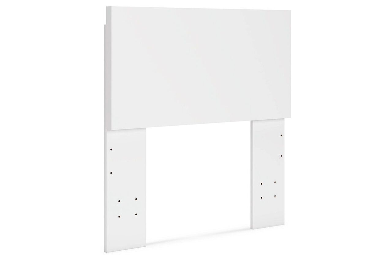 Onita Twin Panel Platform Bed In White EB9630B5