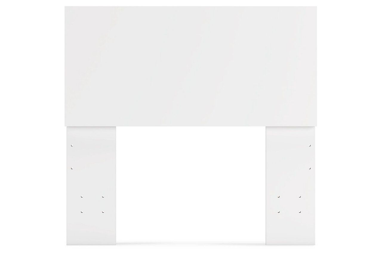 Onita Twin Panel Platform Bed In White EB9630B5