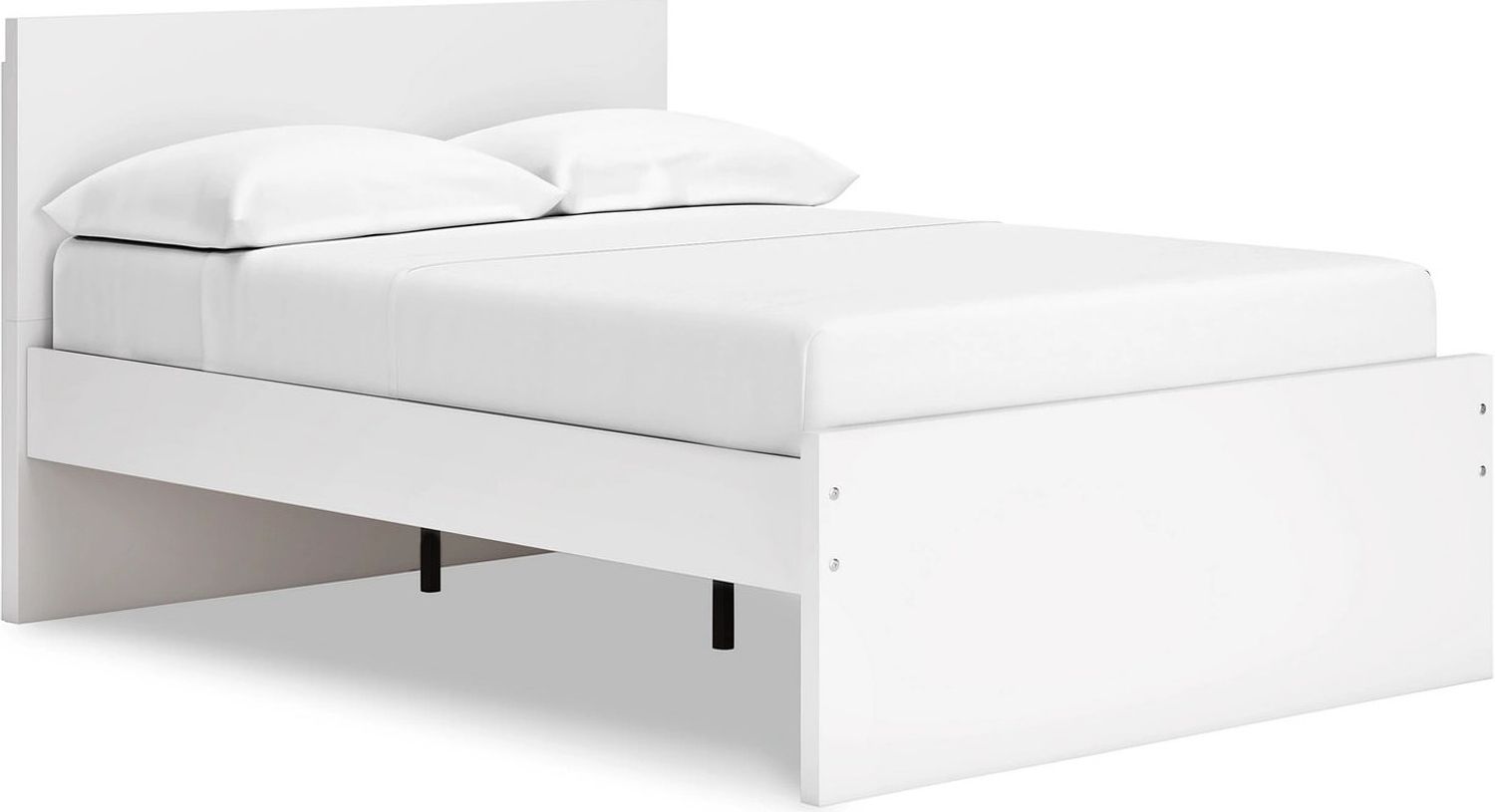 Onita Full Panel Platform Bed In White EB9630B7