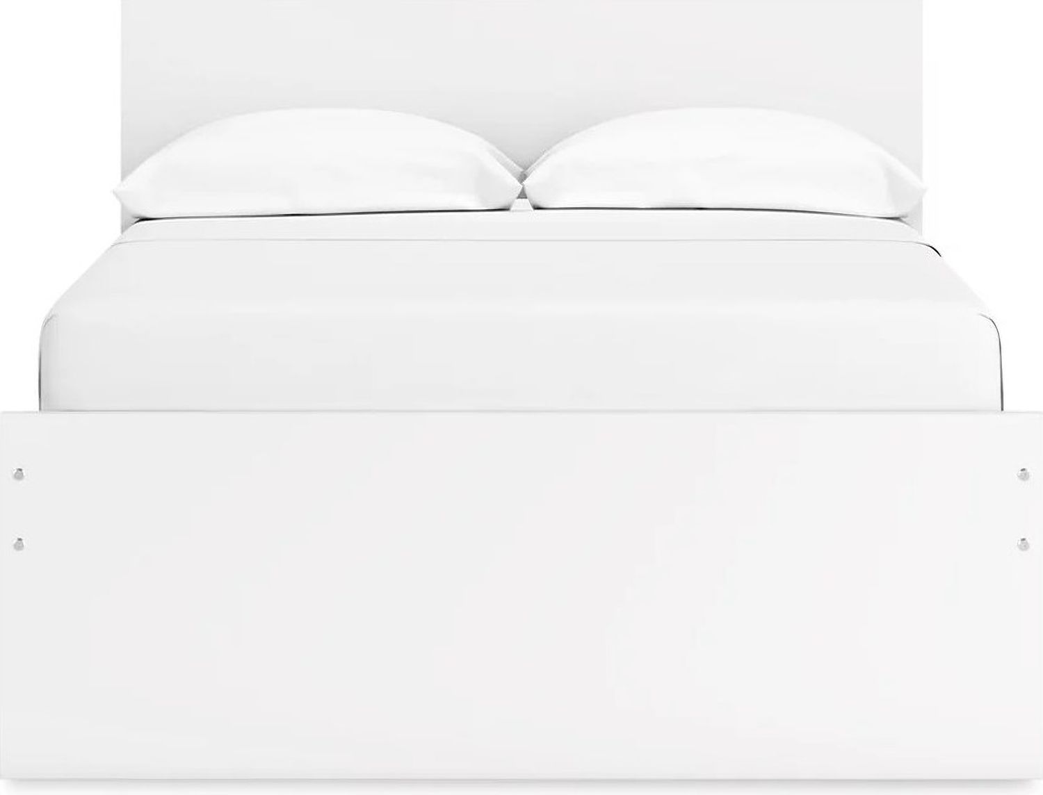 Onita Full Panel Platform Bed In White EB9630B7