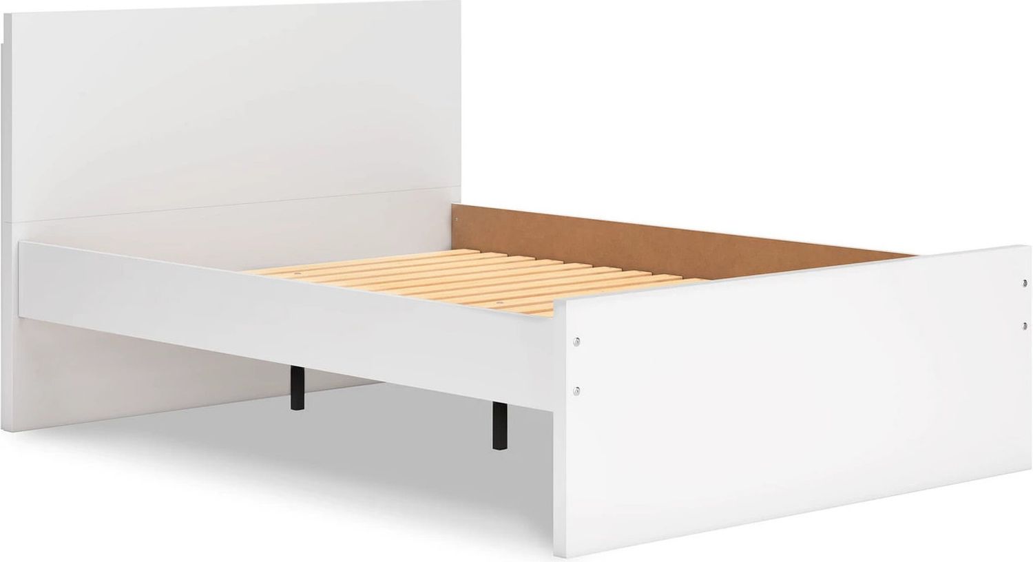 Onita Full Panel Platform Bed In White EB9630B7