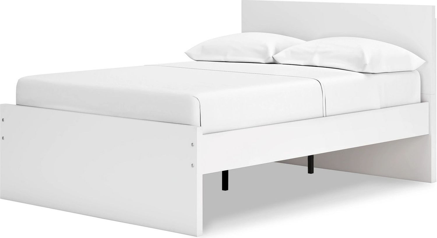 Onita Full Panel Platform Bed In White EB9630B7
