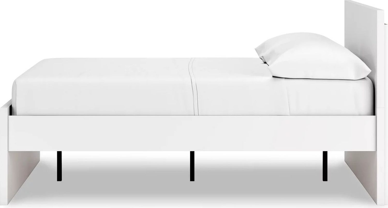 Onita Full Panel Platform Bed In White EB9630B7