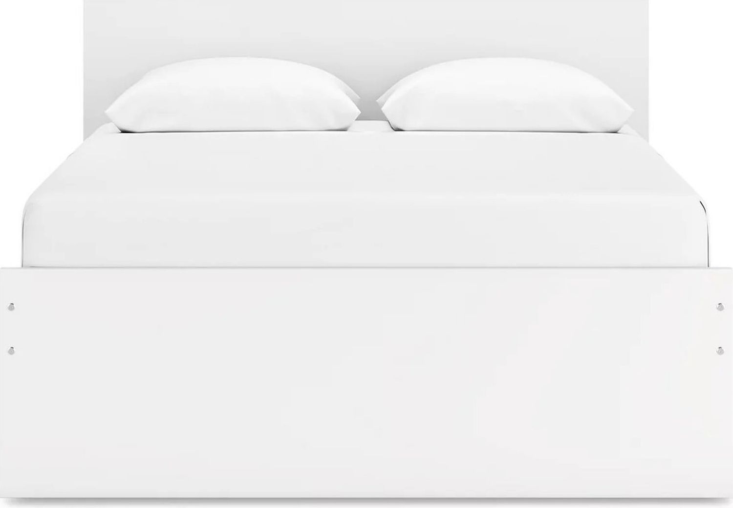 Onita Queen Panel Platform Bed In White EB9630B8