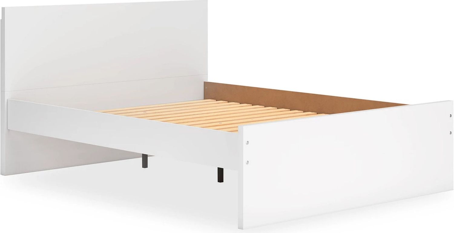 Onita Queen Panel Platform Bed In White EB9630B8