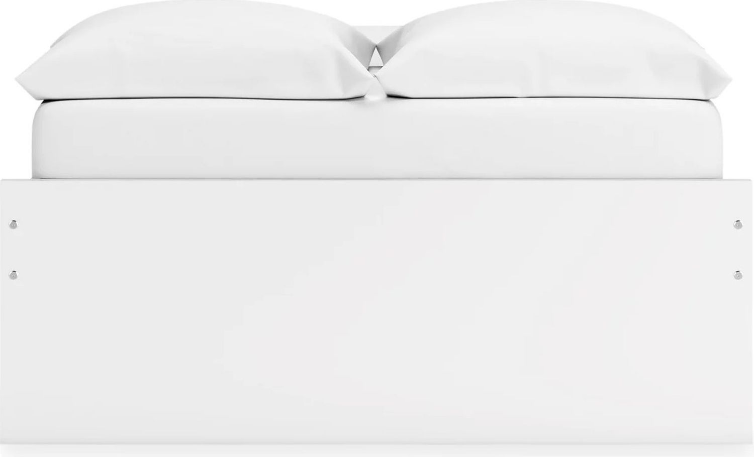 Onita Full Platform Bed with 1 Side Storage In White EB9630B9
