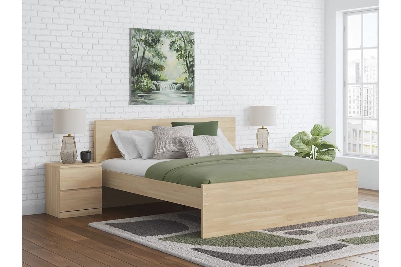 Onita Queen Panel Headboard In Natural EB9632257